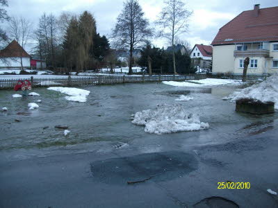 berschwemmung durch Tauwetter 